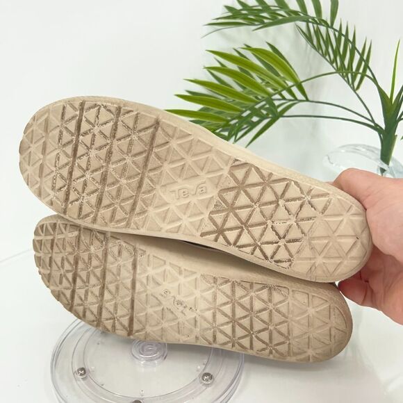 Teva Women's Mary Jane Voya Infinity Size 8 Green Red Fabric Flat Slip On Shoes - Picture 8 of 12